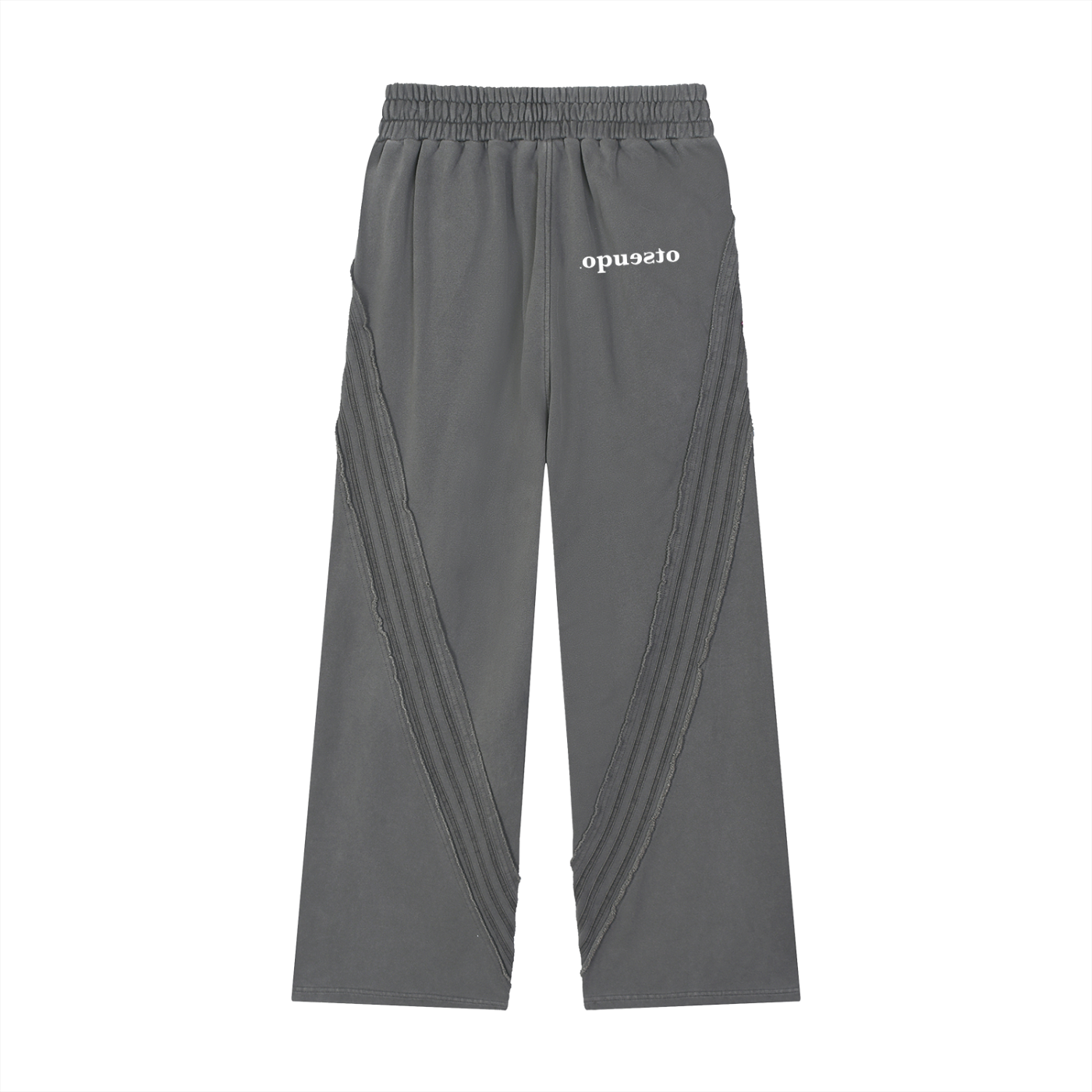 Snow Washed Tape Raw Edge Sweatpant