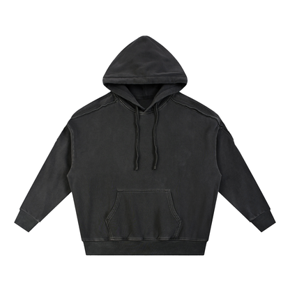 Raw Finish Washed Hoodie