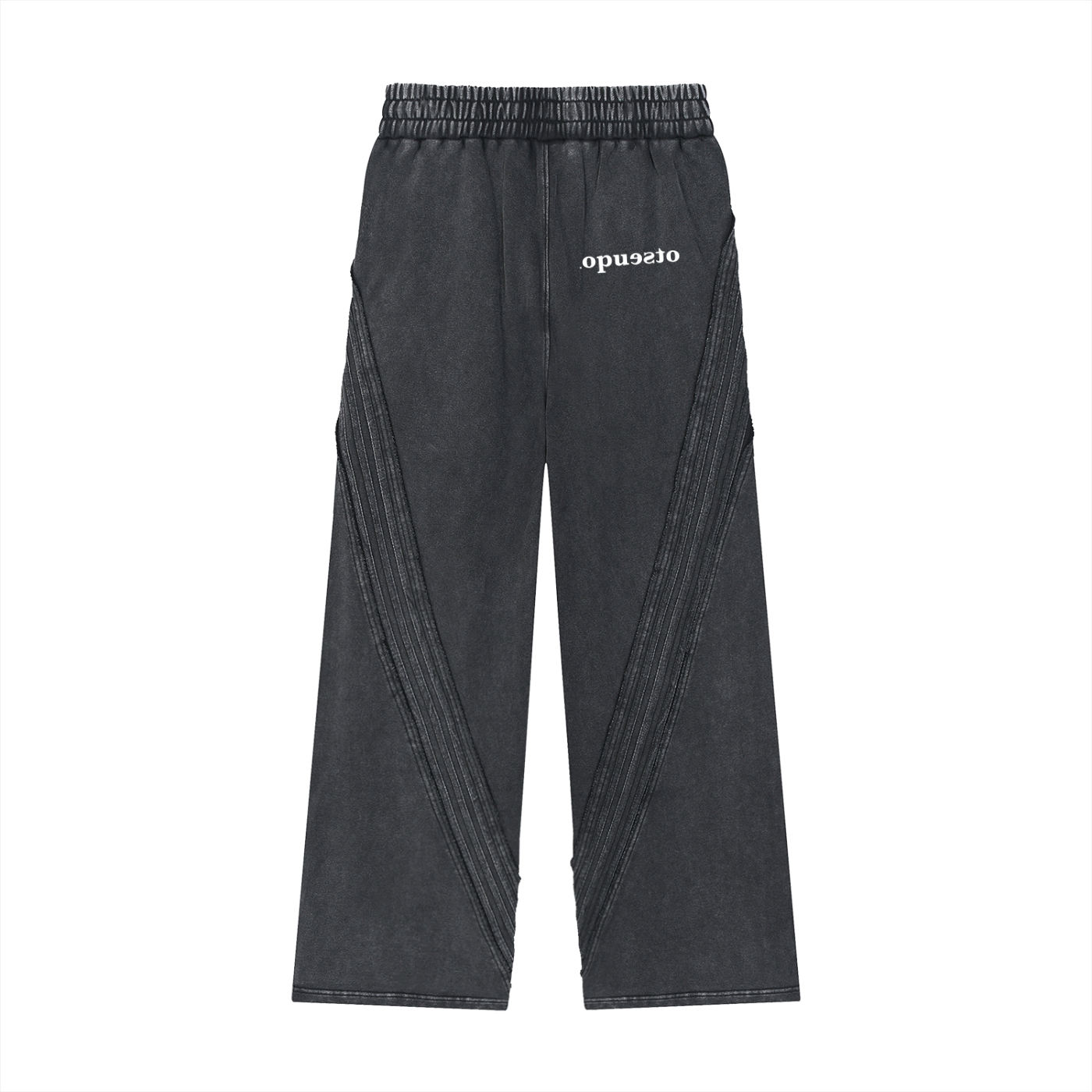 Snow Washed Tape Raw Edge Sweatpant