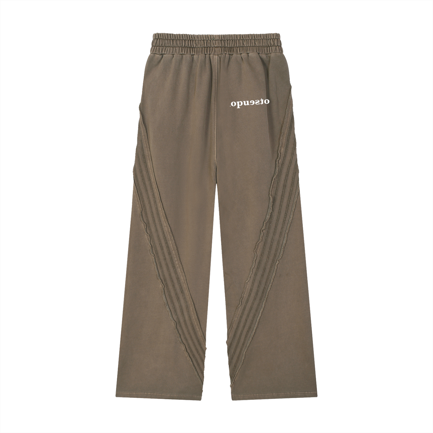 Snow Washed Tape Raw Edge Sweatpant