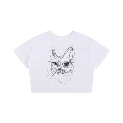 Kitty Baby Tee Signature Seamless
