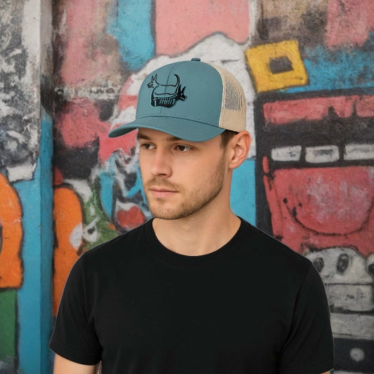 Blue/Beige Cap