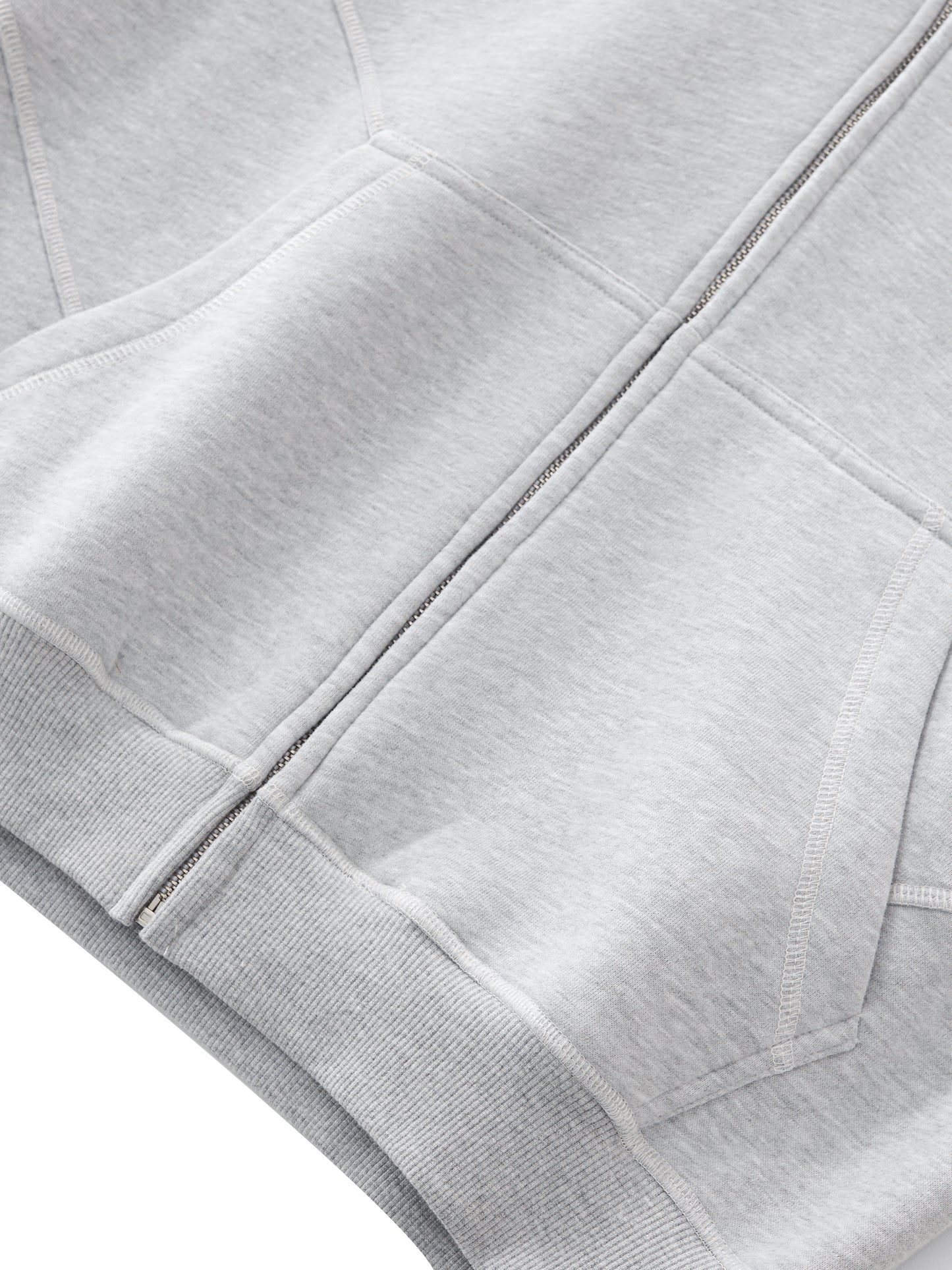 Zip Hoodie with Highlight Seams