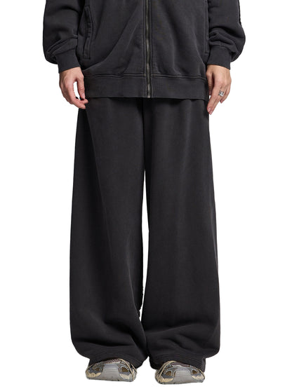 Snow Washed Tape Raw Edge Sweatpant