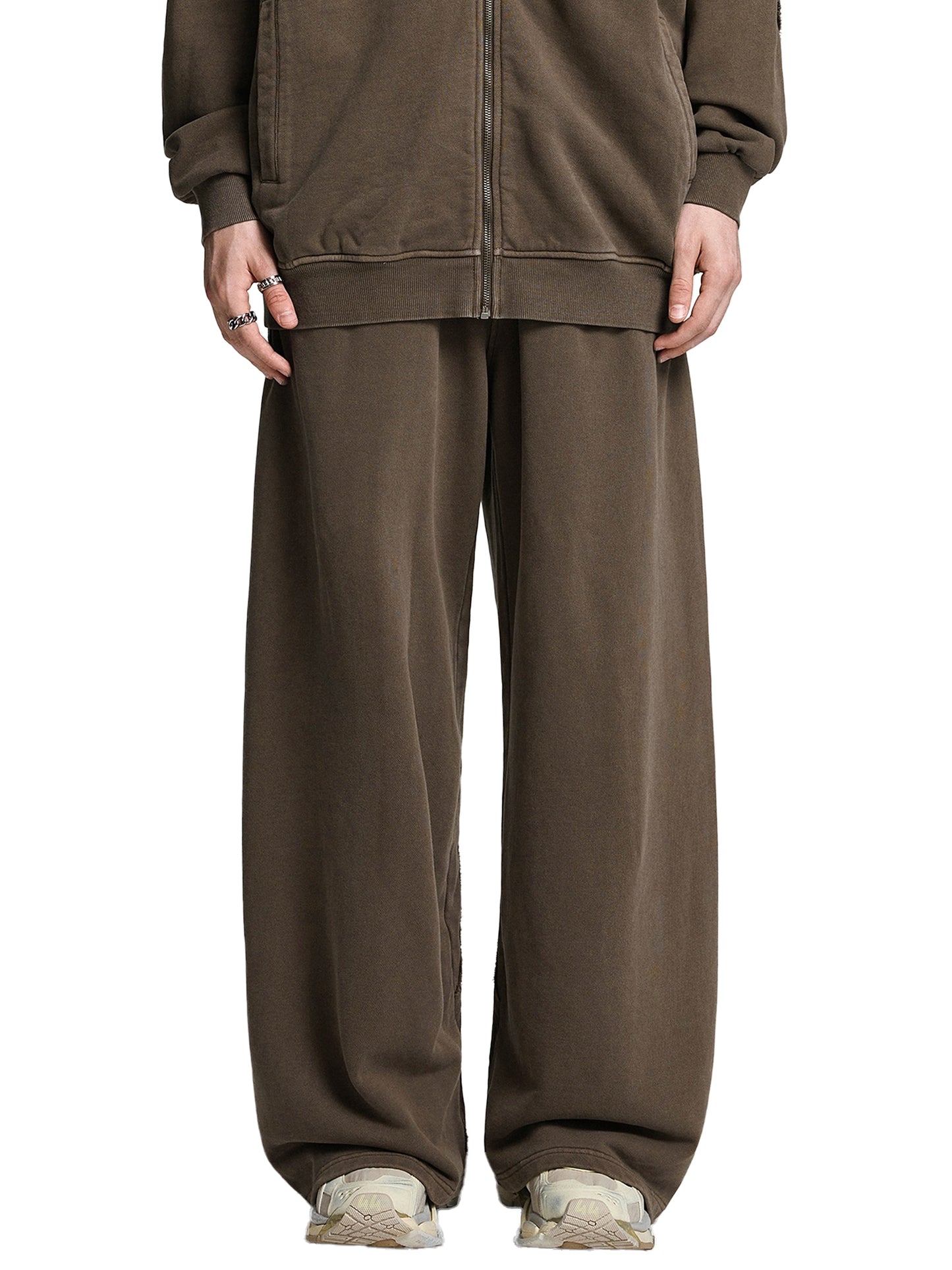 Snow Washed Tape Raw Edge Sweatpant