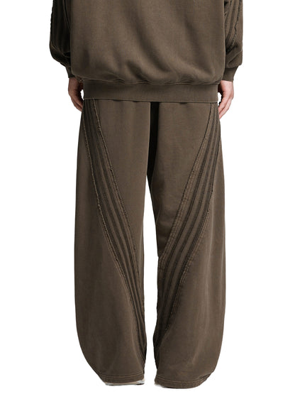 Snow Washed Tape Raw Edge Sweatpant