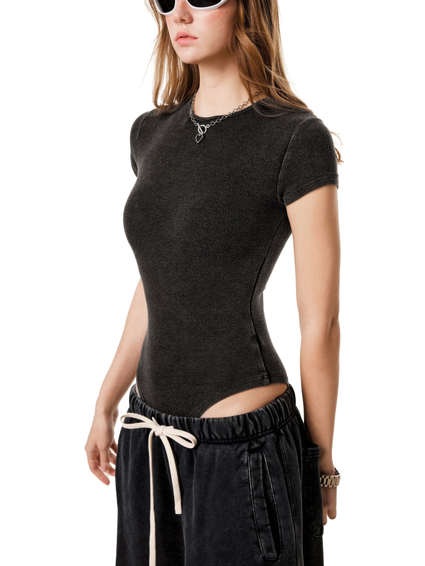 Off Duty Bodysuit Mineral Wash