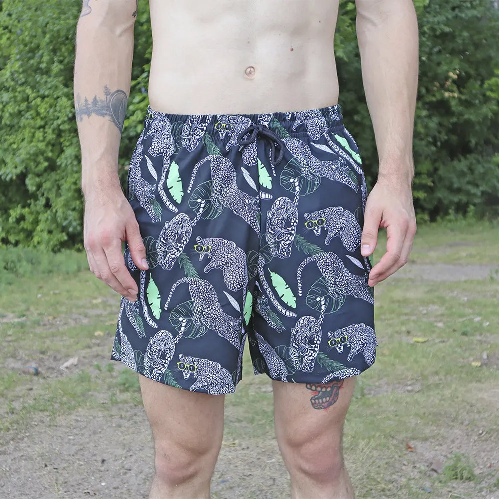 White Panther Shorts