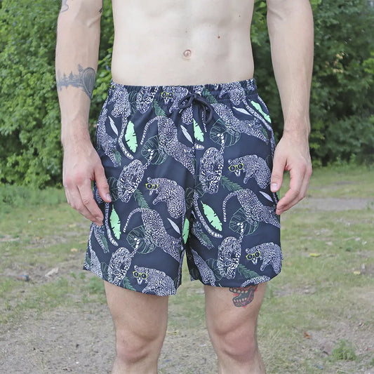 White Panther Shorts